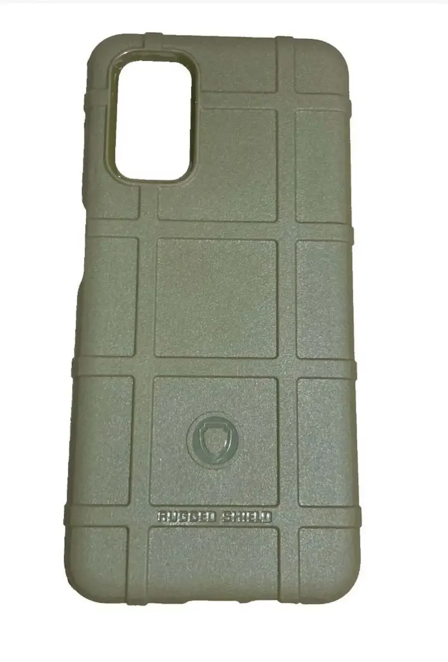 Rugged Shield Olive Green Phone Case with Screen Protector